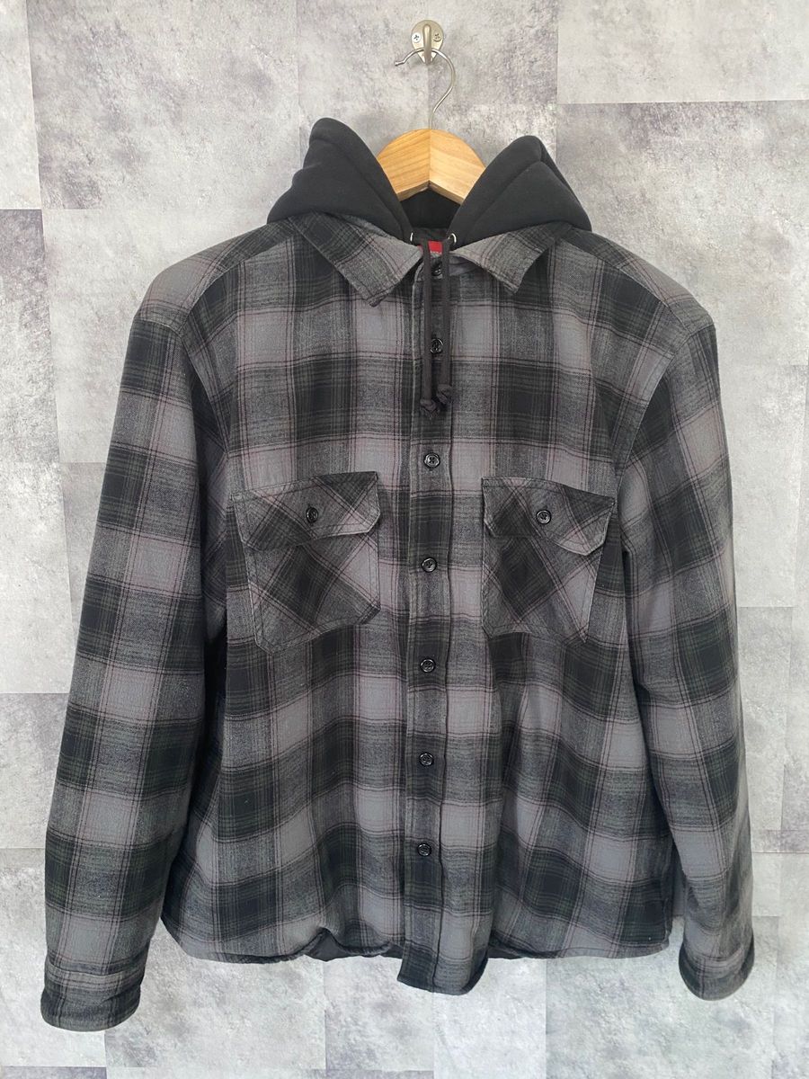 Supreme Hooded Flannel Zip Up Shirtフーデッド フランネル Supreme Hooded Flannel Zip Up Shirtフーデッド フランネル