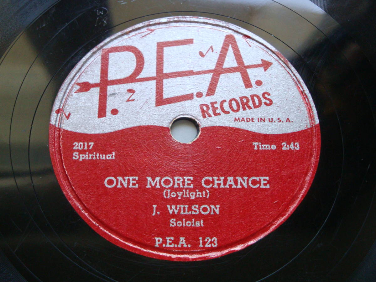 ゴスペル SP P.E.A.盤 J.Wilson