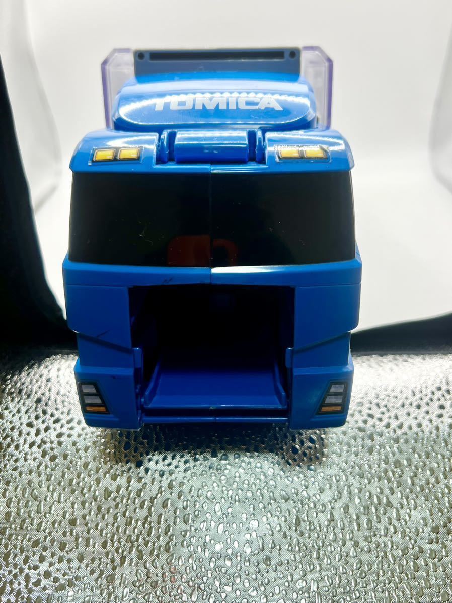 【訳あり】トミカ コンボイ お片付けトレーラー おもちゃ 収納 トレーラー ミニカー トラック 車 _画像5