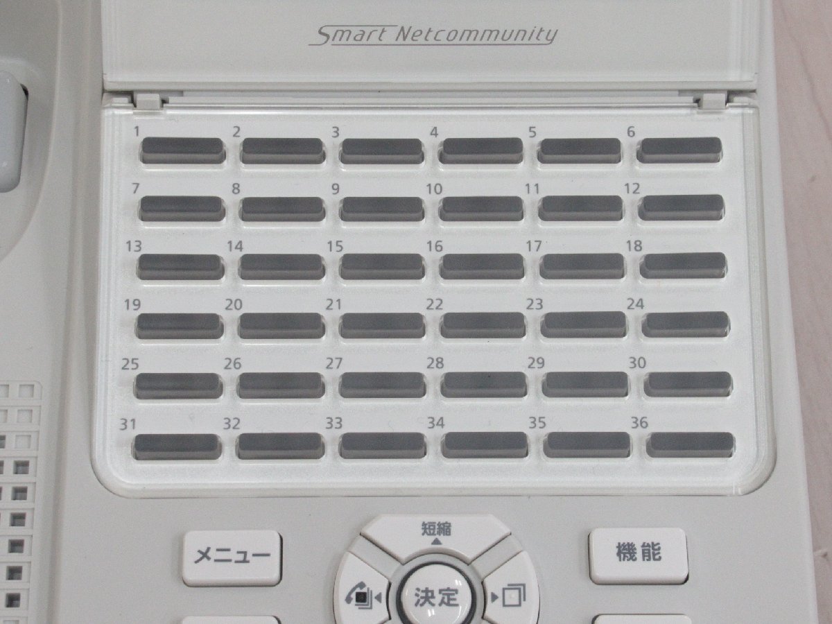 ▲ZZT 1006 o 保証有 NTT 36ボタンIP標準電話機 A1-(36)IPTEL-(1)(W) 西21年製 3台セット 綺麗・祝 10000取引突破!!_画像5