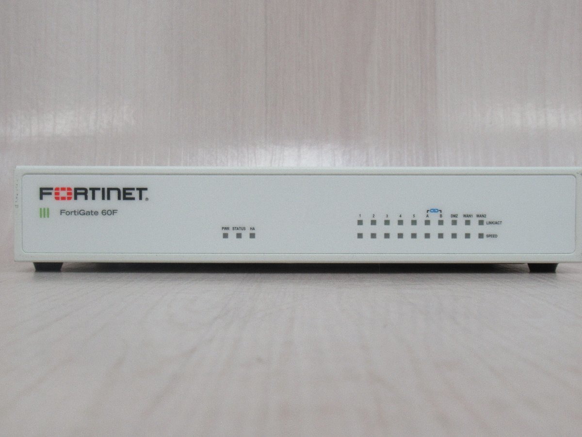 Ω XY 14374# 保証有 Fortinet【 FG-60F 】FortiGate-60F UTM FW：v6.2.3 ライセンス25年07月24日迄 領収書発行可_画像2