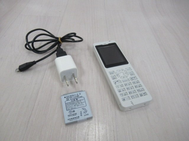 ▲Ω ZZX1 15052※保証有 キレイ PHS電話機 WX01J B(F) / FSP8WX1J4 電池付 19年製