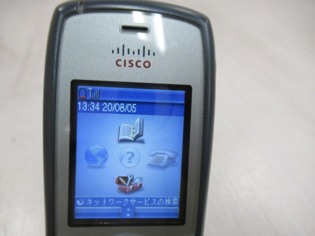 ▲Ω ZQ2 15083※保証有 シスコ Cisco CP-7925G-P-K9 Unified Wireless IP Phone 7925G_画像3