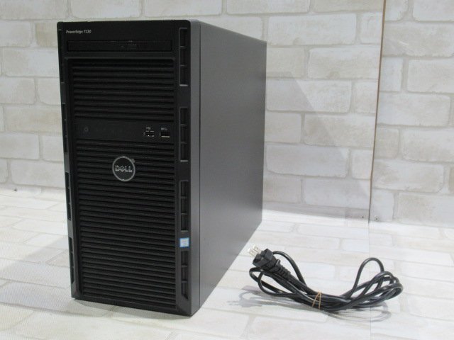 Ω 新TTPC 0961m 保証有 Dell PowerEdge T130 タワーサーバー【 Xeon E3-1225 v6 3.3GHz / 16.0GB / HDD:1TB SAS 3.5インチ×2 / OS無 】