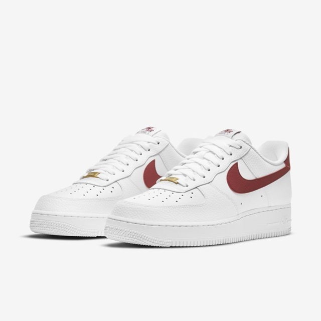 NIKE AIR FORCE 1 '07 CZ0326-100 エア フォース 白×チームレッド US9_画像1