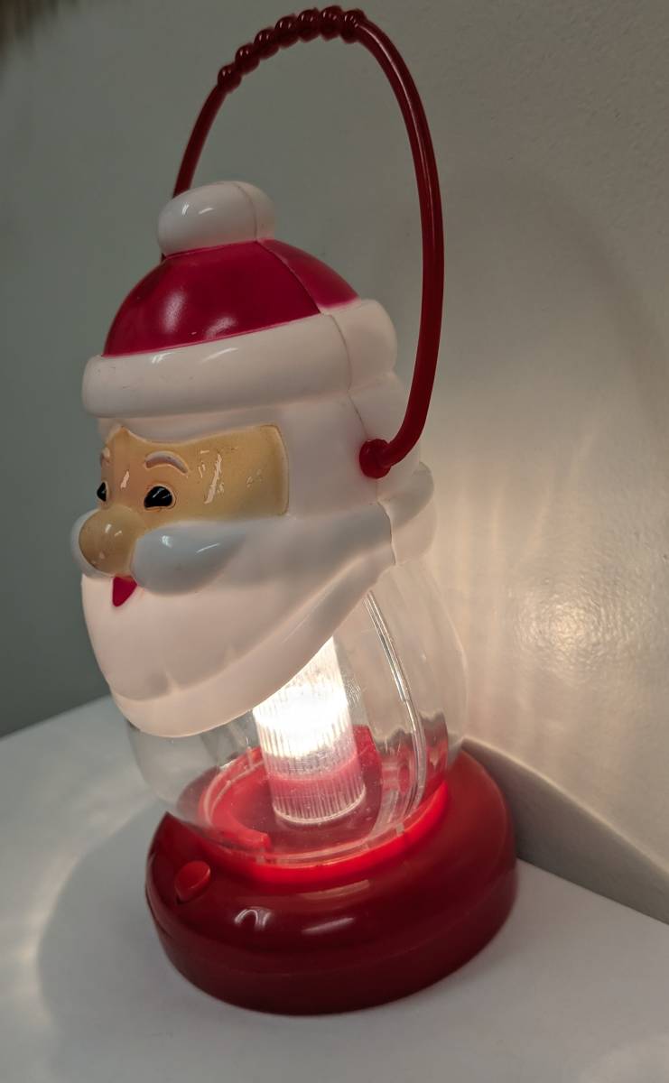  Рождество Santa Claus illumination солнечный ta лампа переключатель тип тип аккумулятора батарейка АА 3шт.@ использование легкий держать ... симпатичный Hori te- лампа 