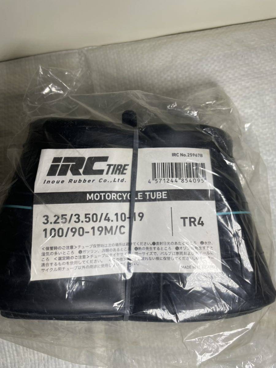 IRC タイヤチューブ　リムバンド　W650 前後セット　新品未使用_画像1