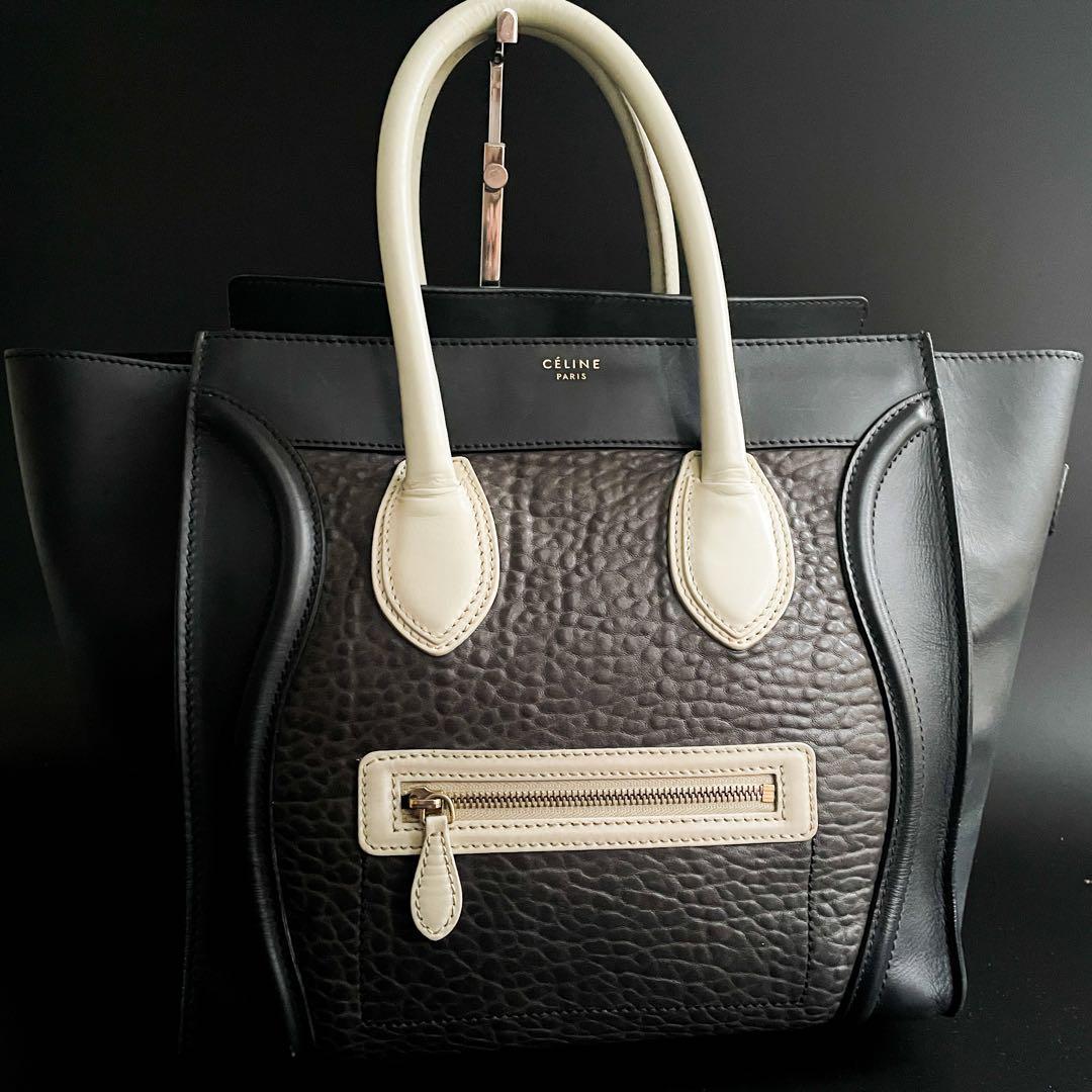 美品・人気モデル】CELINE セリーヌ トートバッグ ラゲージ マイクロ