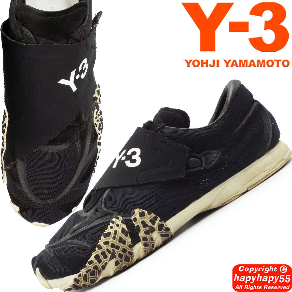 価4.4万■Y-3 REHITO スニーカー◆ローカット ワイスリー ヨウジヤマモト アディダス コラボモデル ネオプレン スリッポン スエード切替_画像1