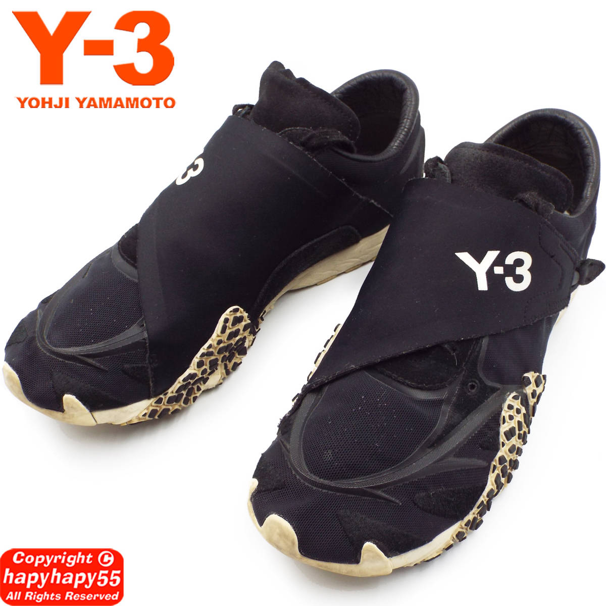 価4.4万■Y-3 REHITO スニーカー◆ローカット ワイスリー ヨウジヤマモト アディダス コラボモデル ネオプレン スリッポン スエード切替_画像4