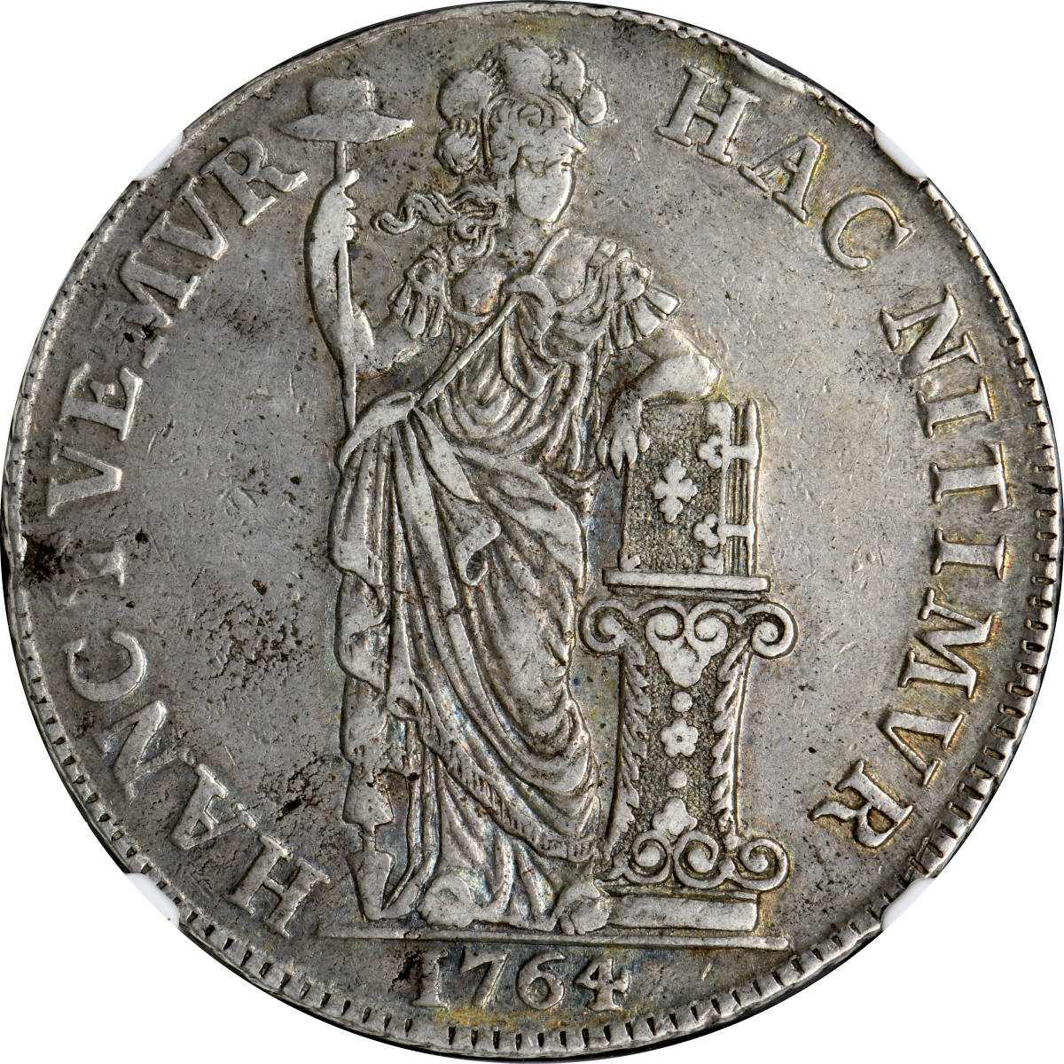 1円〜1764 オランダ 3G銀貨 NGC XF 美品 世界コイン 古銭 貨幣 硬貨 銀貨 金貨 銅貨_画像1