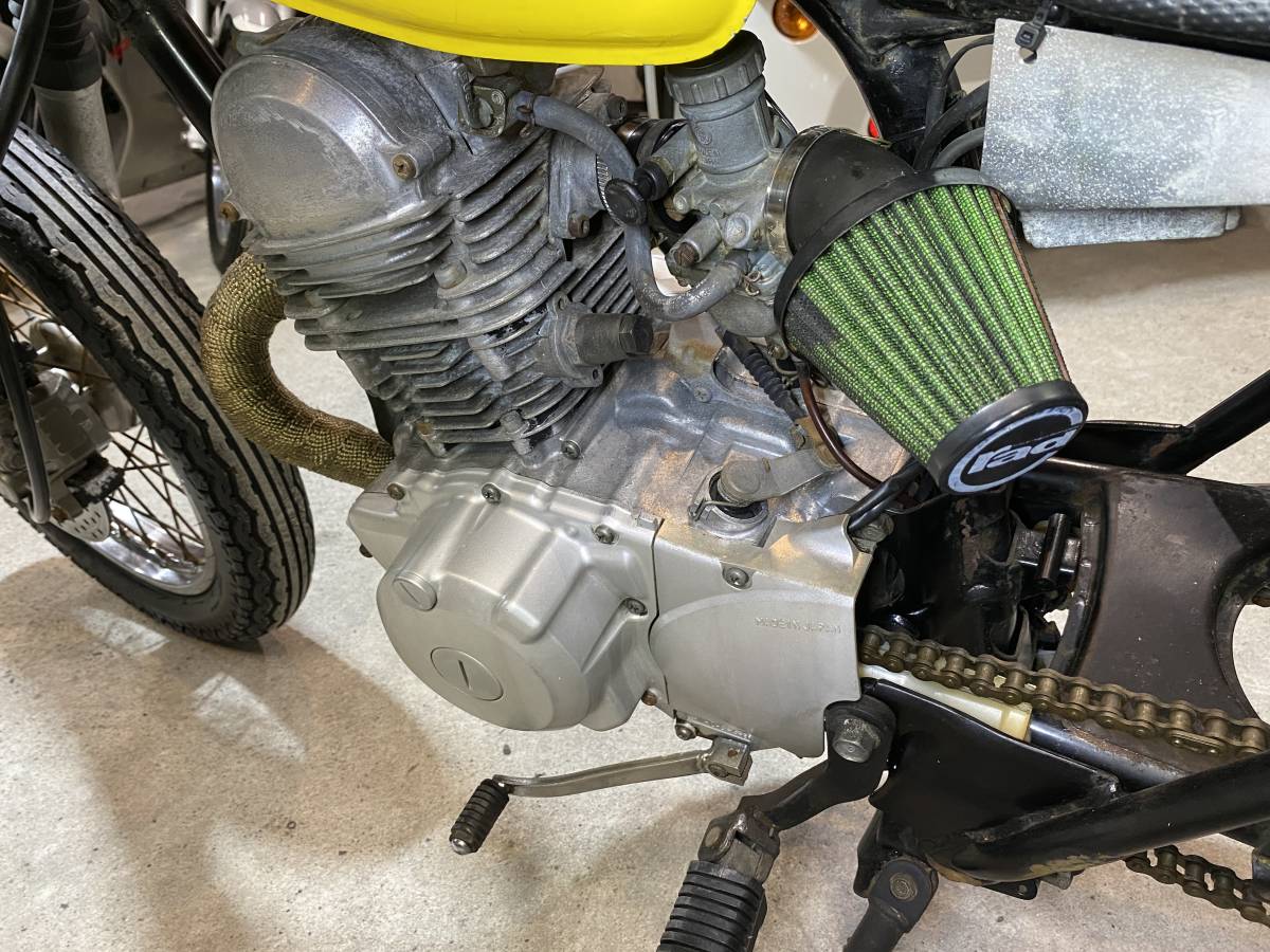 茨城より)R&Pタンク 6208km 4WP 96年 ヤマハ SR125 黄色 シート 茨城より)R&Pタンク 6208km 4WP 96年 ヤマハ SR125 黄色 シート