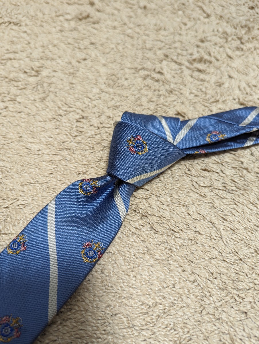  beautiful goods Polo by Ralph Lauren Polo bai Ralph Lauren necktie Royal k rest blue group silk Italy made 