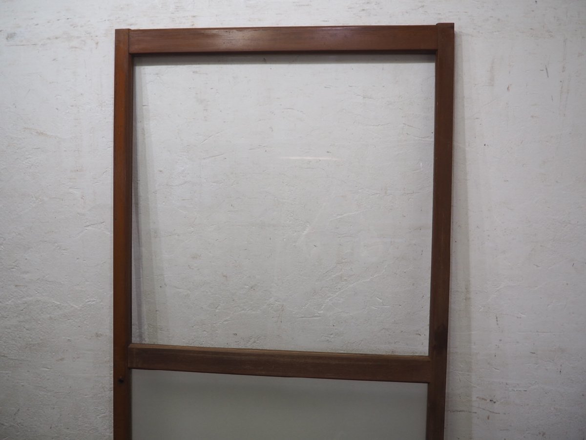 taN0792*(2)[H176cm×W91cm]* Showa Retro . old tree frame glass door * old fittings sliding door sash old Japanese-style house reproduction housing reform antique M pine 