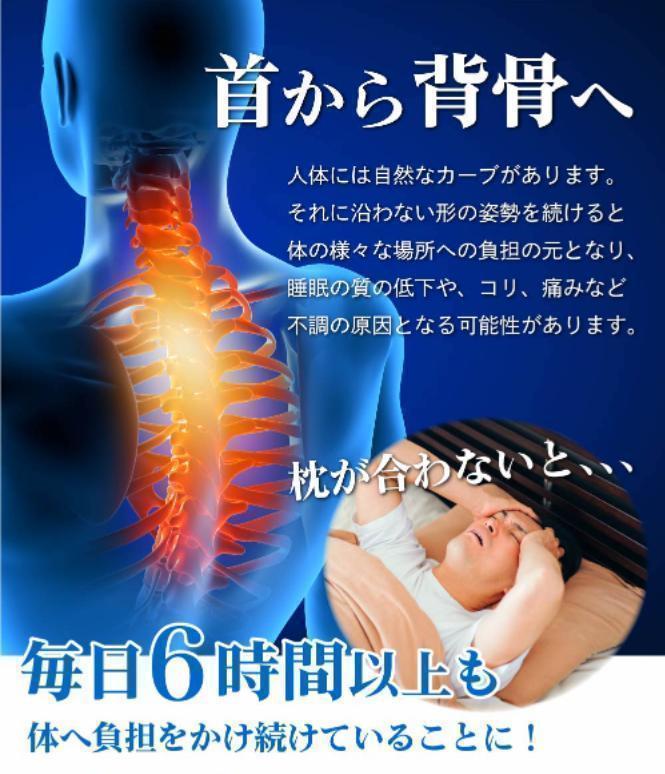 洗える枕カバー付き 低反発枕 安眠枕 枕 まくらb 肩こり 首が痛い 人気zth_画像4