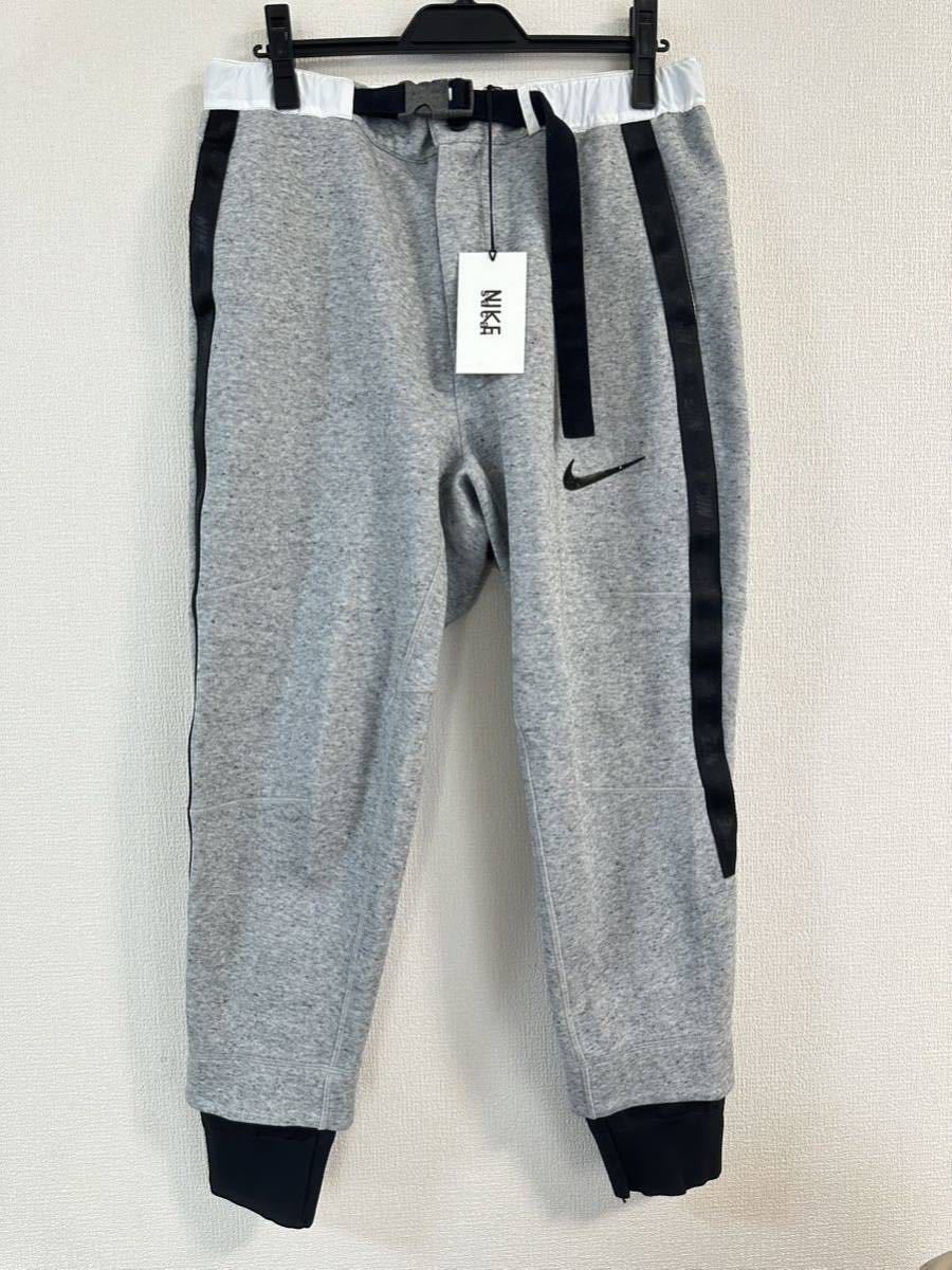 【1,000円スタート特集！】ナイキ x sacai スウェットパンツ グレー Lサイズ NIKE.COMにて購入国内正規品 タグ付 サカイ 阿部千登勢_画像1