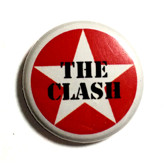 25mm 缶バッジ The Clash (Star) クラッシュ Punk Joe Strummer Paul Simonon Damned Sex Pistols_画像1
