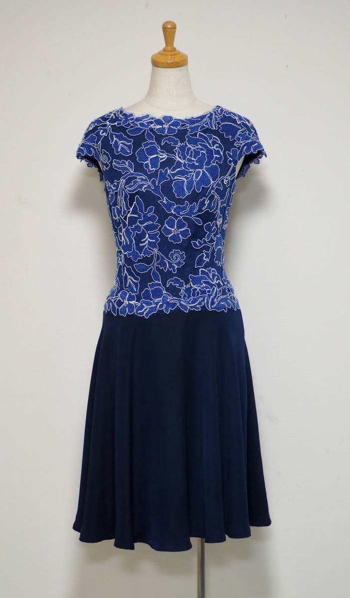 TADASHI SHOJI タダシショージ ROYAL BLUE & NAVY ワンピース 「2