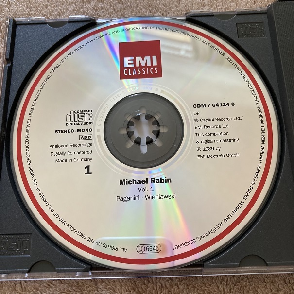 独盤 EMI★Michael Rabin 1936-1972(6CD)★マイケル・レビン/Made in Germany CMS 7641232_画像9