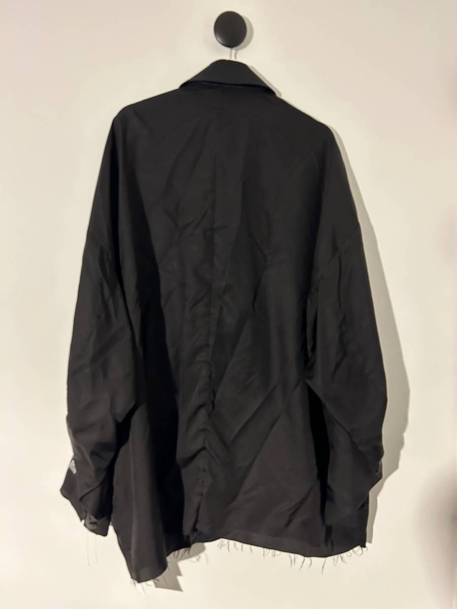 新品 TAKAHIROMIYASHITA The soloist. balloon shaped insideout notched lapel jacket.(solid) / BLACK / 44_画像4