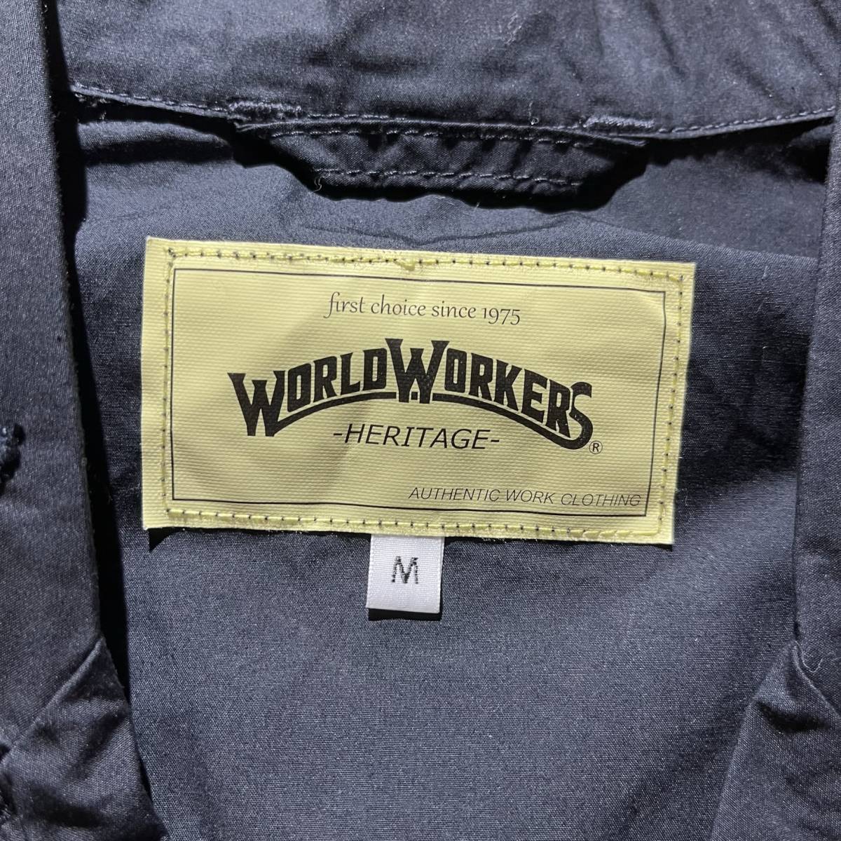 【WORLD WORKERS】ワールドワーカーズ コットン ライトジャケット テーラードジャケット Mサイズ_画像3