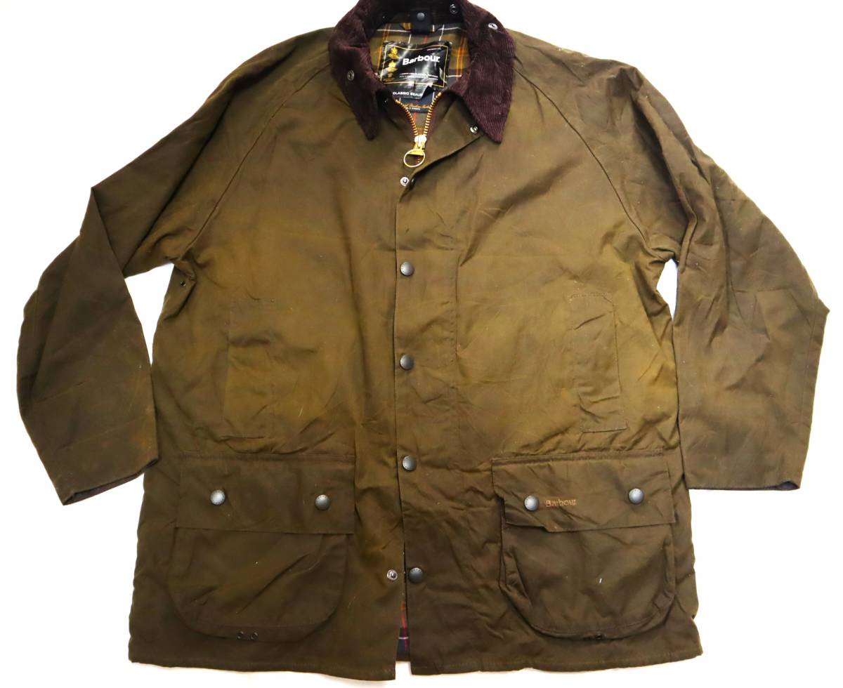 ビッグサイズ46 3ワラントバブアー Barbour BEAUFORTクラッシックビューフォート ミディアムウエイト オリーブ.