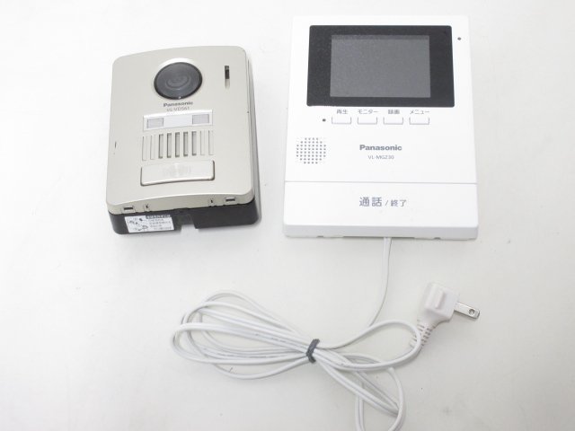 W8371S Panasonic パナソニック ワイヤレス玄関子機 VL-VD561L モニター機 VL-MGZ30 中古動作品_画像1