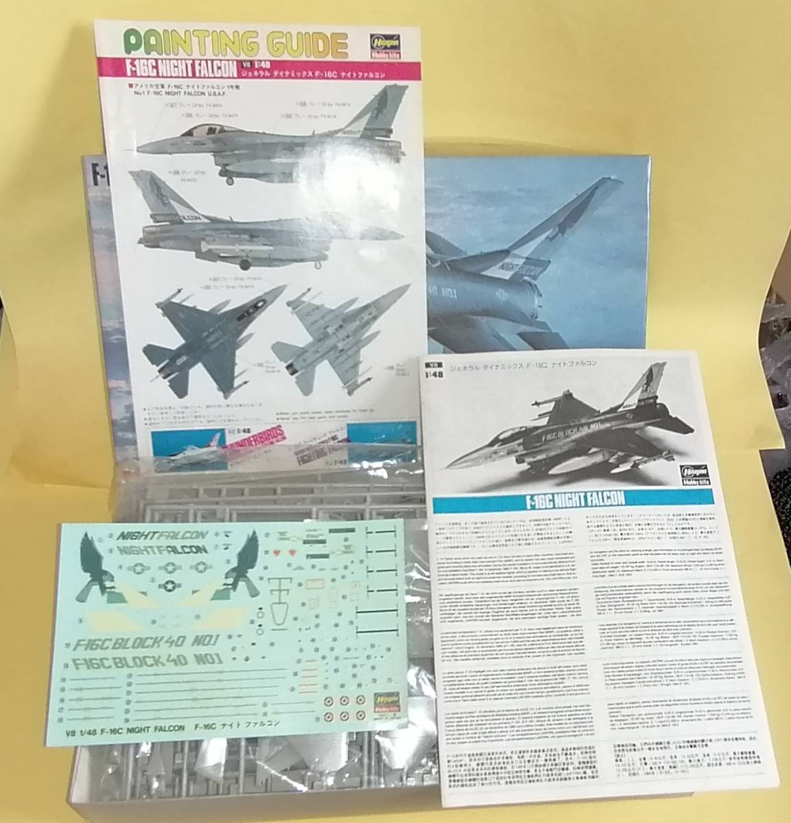 ハセガワ　F-16C　1/48　ナイト　ファルコン　保管品　_画像5