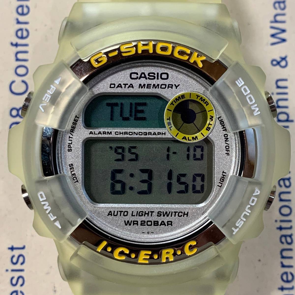 MS440 コレクター放出品・電池交換済 CASIO G-SHOCK DW-9200K-9AT 第7回国際イルカ・クジラ会議モデル 腕時計 箱・取説あり (検)イルクジ_画像3