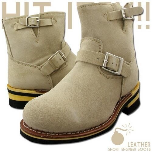  new goods free shipping! super popular * super-discount! original leather suede Short engineer boots 245cm