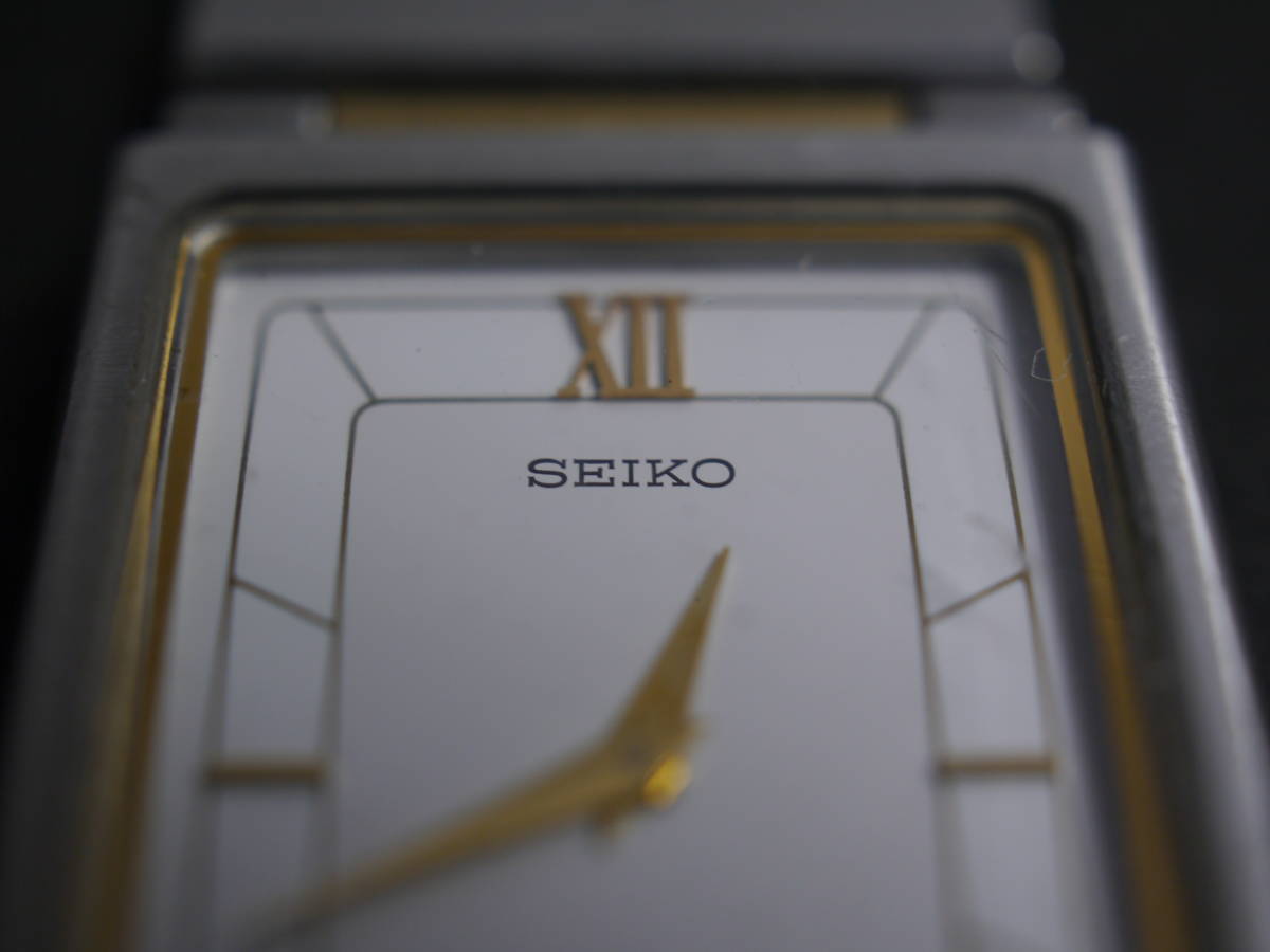 セイコー SEIKO ARC クォーツ 2針 純正ベルト 7320-6360 男性用 メンズ 腕時計 W392 ジャンク_画像3