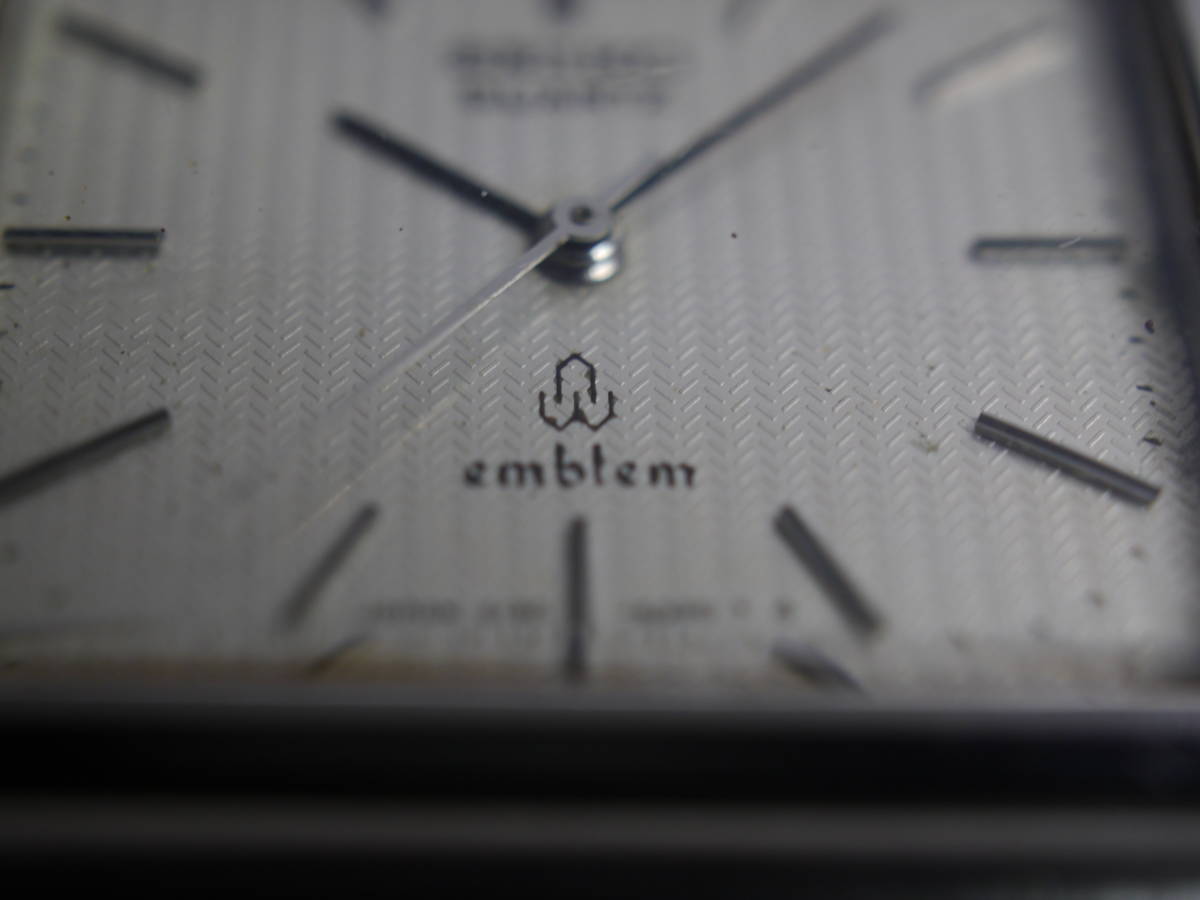 セイコー SEIKO エンブレム emblem クォーツ 3針 4120-5020 男性用 メンズ 腕時計 W408 稼働品_画像3