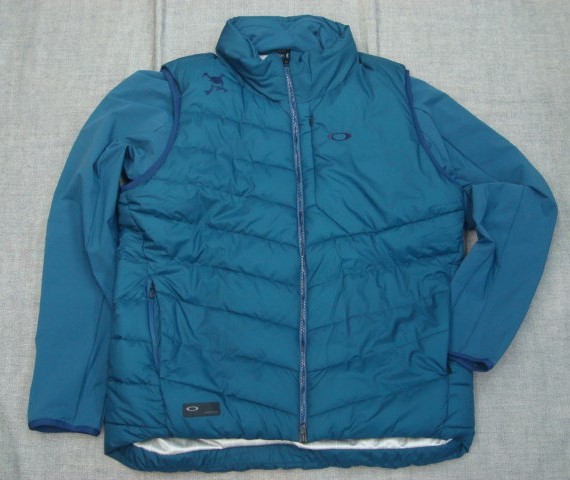 新品OAKLEY(オークリー)メンズSKULL SYNCHRONISM OPTIMUM JACKET MARINE BLUE 61G US/EU(L) JAPAN(XL) 送込