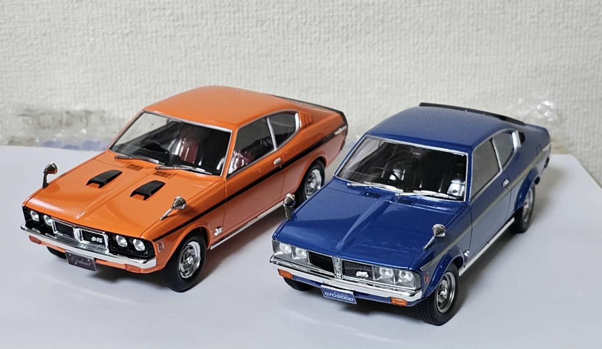 ハセガワ1/24 ギャランGTO MR ＋ GTO 2000GSR 素人組立ジャンク品_画像1