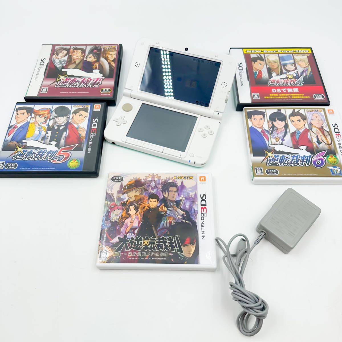 ◯ Nintendo 3DS LL SPR-001 任天堂 ニンテンドー 逆転裁判 456 大逆転 ...