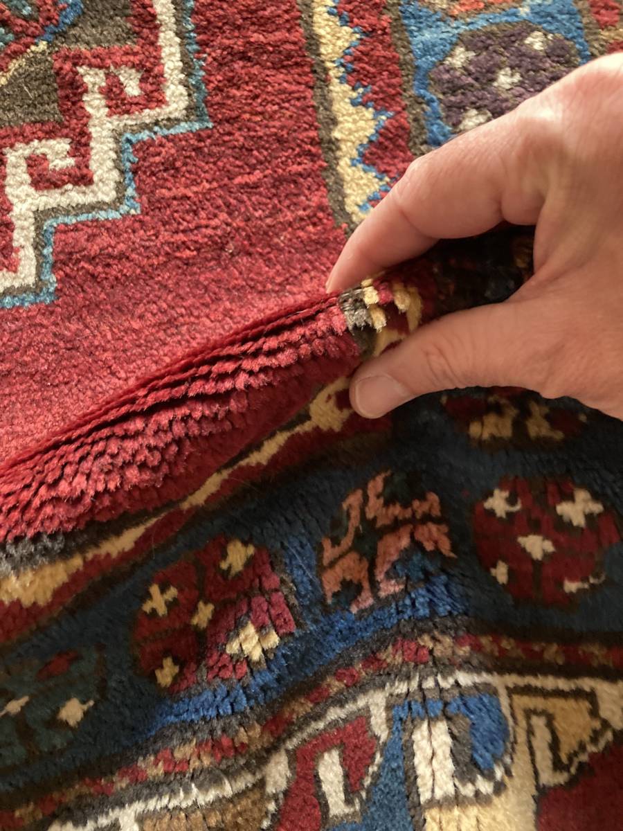 ☆状態良好☆アンティーク カザック、(Kazak Rug) 230 x 122cm ☆状態良好☆アンティーク カザック、(Kazak Rug) 230 x 122cm