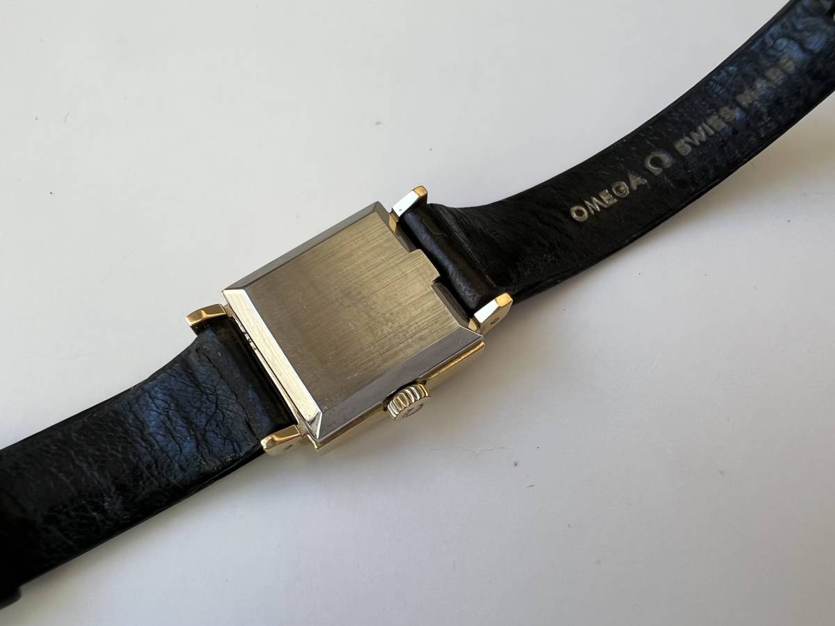 Y8☆★稼働品 OMEGA オメガ Geneve ジュネーブ 511.0452 Cal.1070 ゴールド文字盤 純正ベルト 尾錠 手巻き レディース腕時計 現状品 1円_画像6