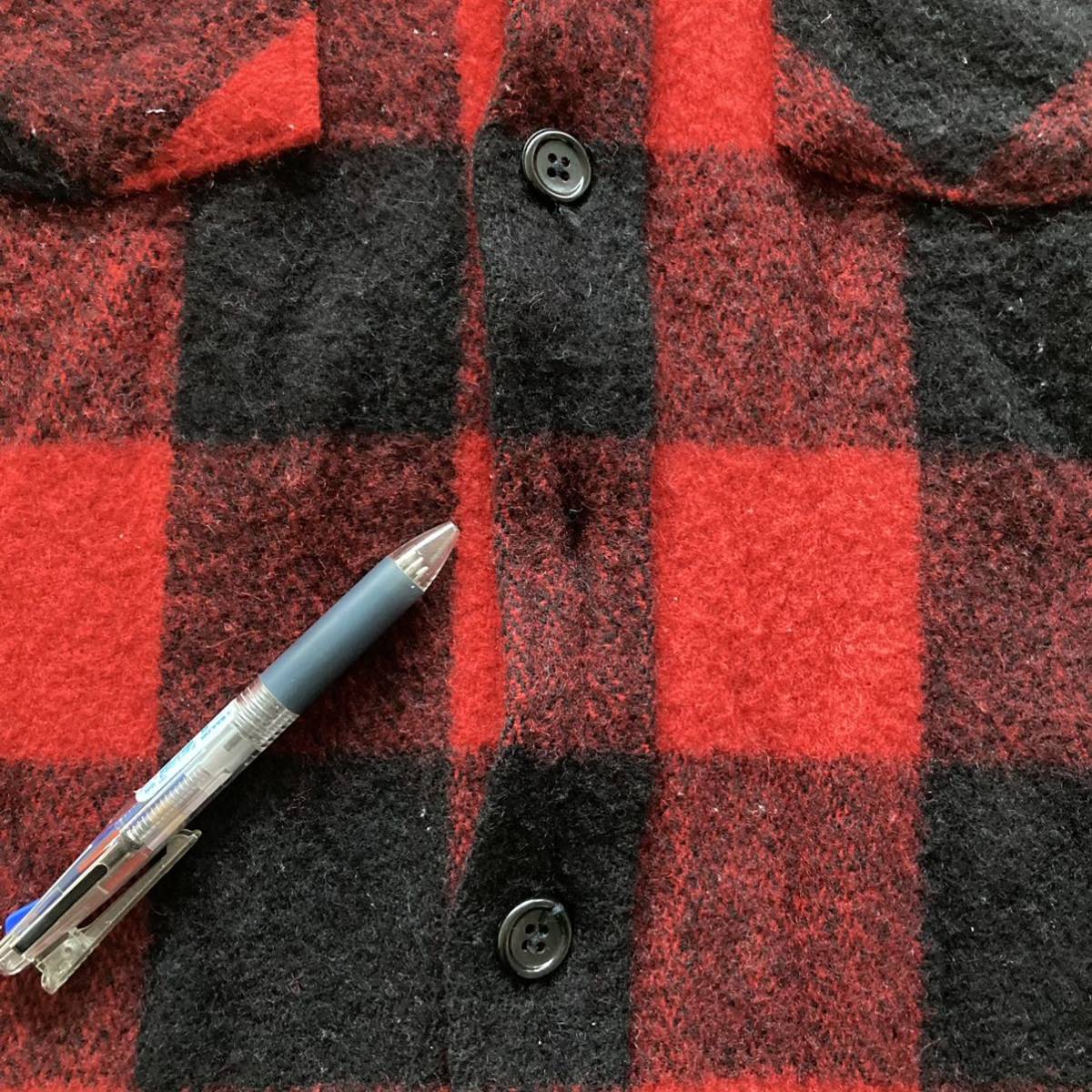 80s WOOLRICH ウールリッチ CPOジャケット ウールシャツ ブロックチェック L_画像7