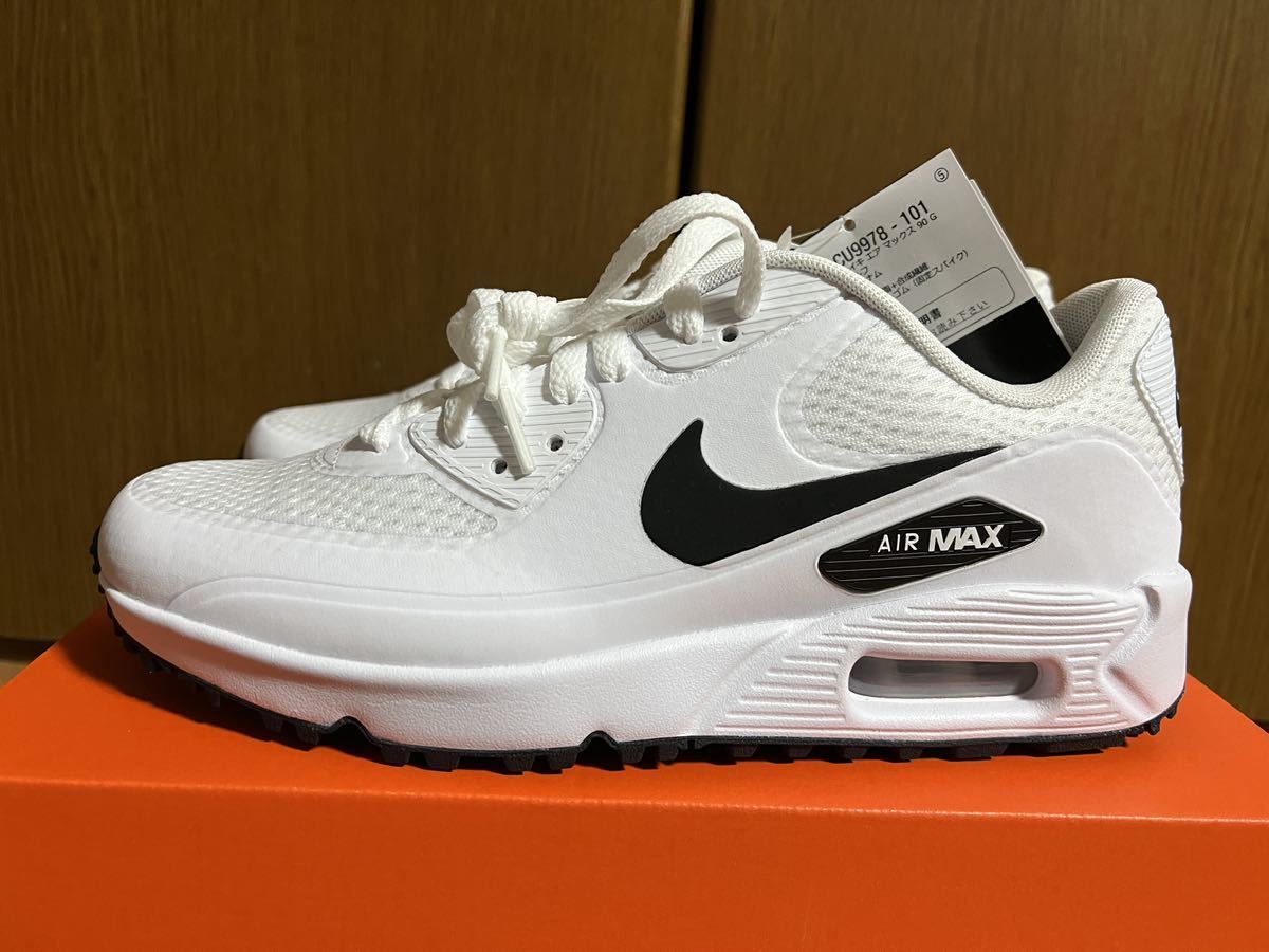 * new goods *NIKE Nike air max 90G golf shoes 24cm AIR MAX 90 G white 