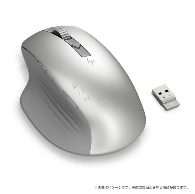 ワイヤレスマウス Bluetooth DPI 800 ~ 3000 高精度 シルバー 充電式 無線 2.4GHz USB Type-C充電 パソコン Mac Windows PC HP 930_画像2