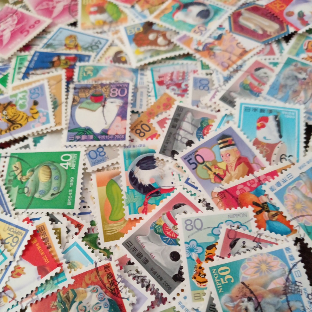 使用済み日本年賀切手各種500枚以上オフペーパー重複あり_画像8