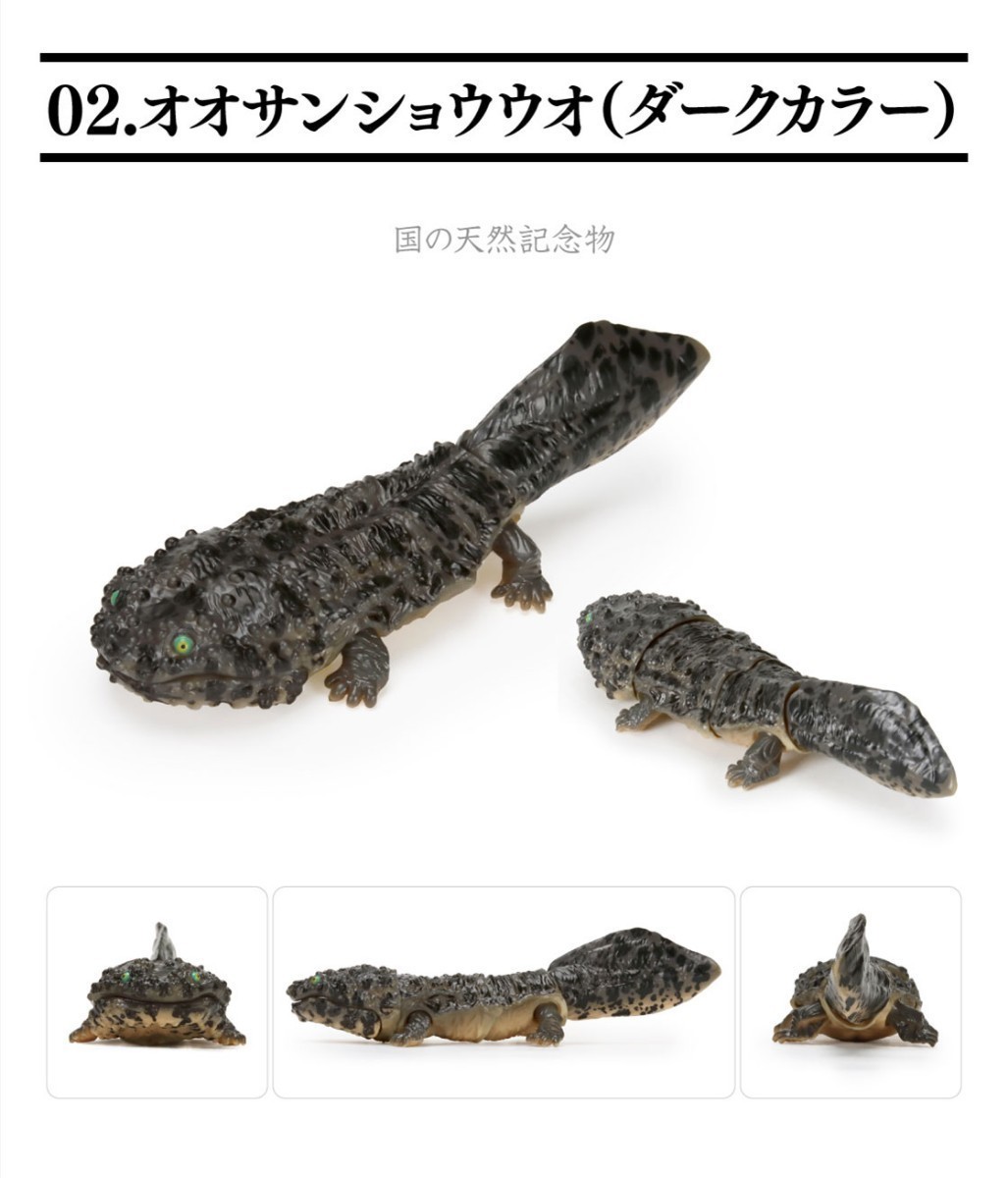 いきもの大図鑑 レプティ オオサンショウウオ ダークカラー 両生類 動物 生物 フィギュア バンダイ BANDAI 新品未開封_商品詳細