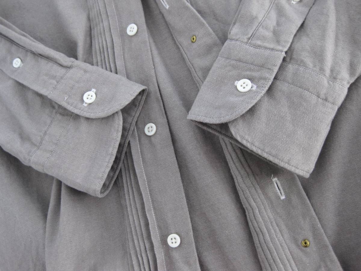 ☆SCYEサイ☆長袖シャツ☆GREY☆コットン☆38(M)☆MADE IN JAPAN_画像6