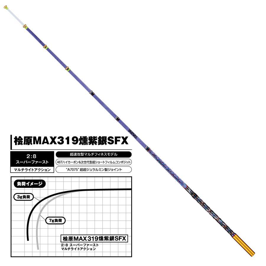 ◇VARIVAS グラファイトワークス ワカサギ穂先 桧原MAX319 燻紫銀 SFX◇_画像2