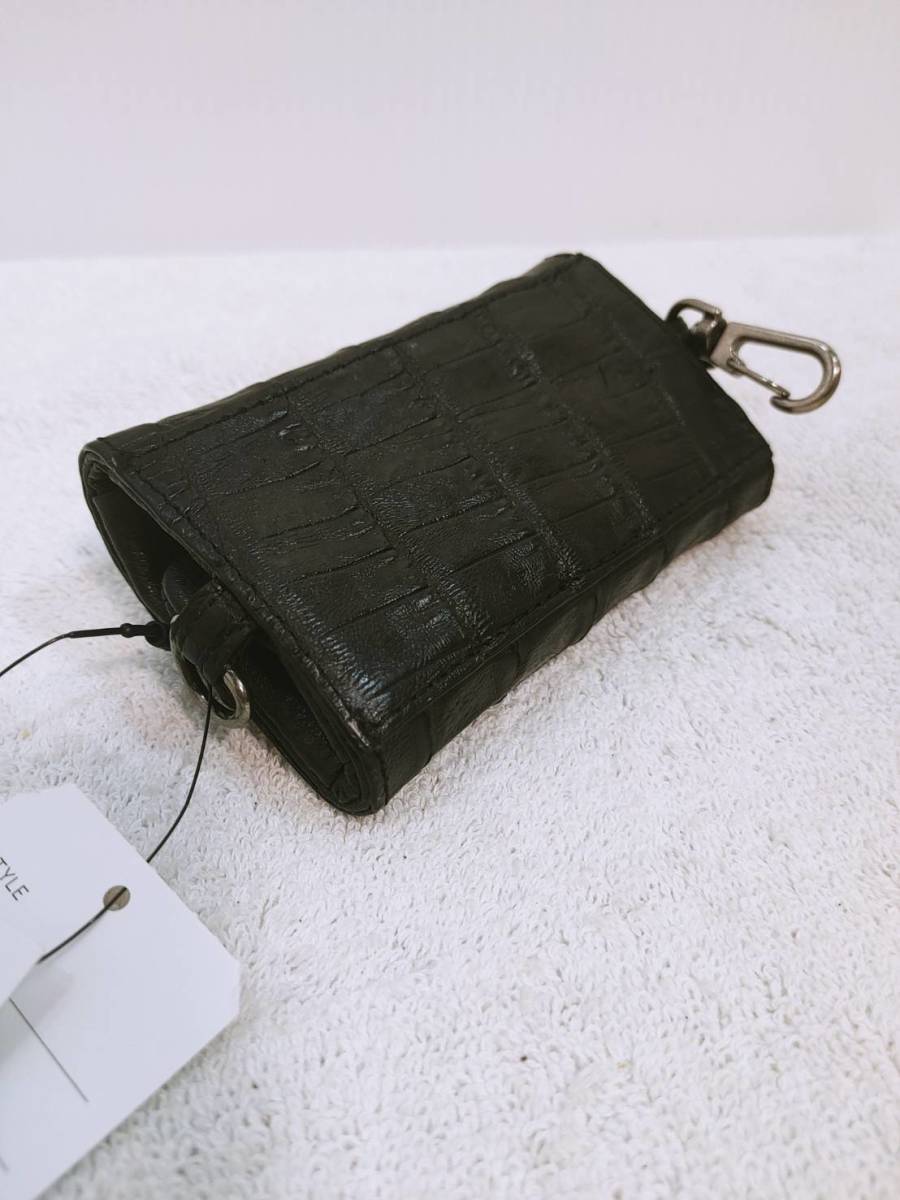  exhibition goods new goods unused crocodile key case black regular price 85000 jpy 