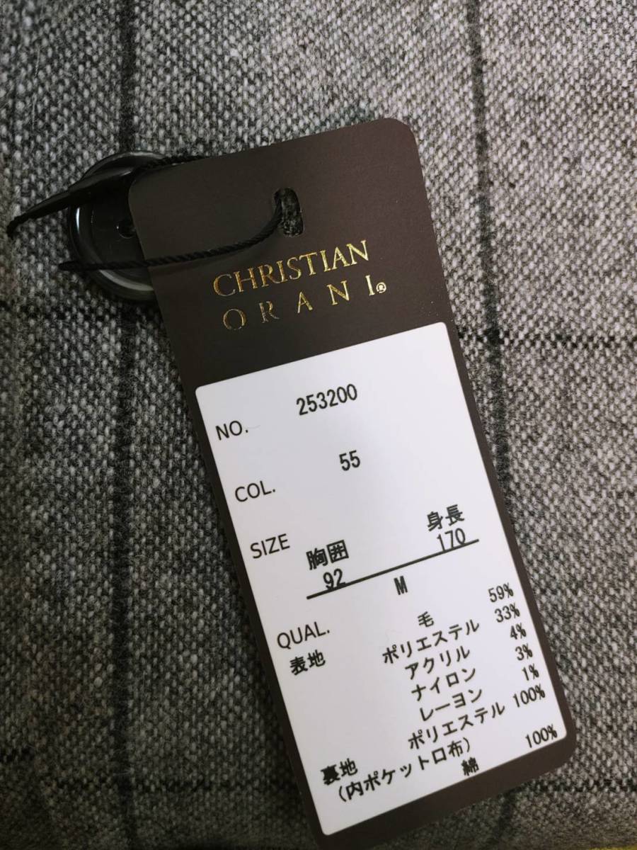 未使用タグ付き CHRISTIAN ORANI クリスチャン オラーニ ジャケット M 未使用タグ付き CHRISTIAN ORANI クリスチャン オラーニ ジャケット M