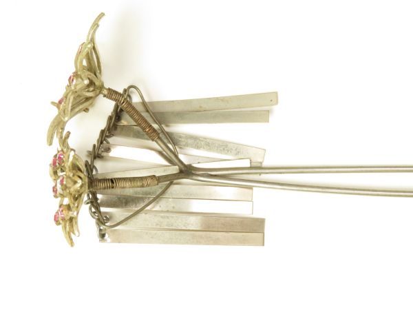 [5966] Meiji ~ Taisho kimono small articles flower bell flyer flyer ornamental hairpin ( the first goods * purchase goods )