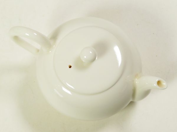 【6095】煎茶道具　紅村　造り　共箱　白高麗　急須　②（初品・買取品）_画像5
