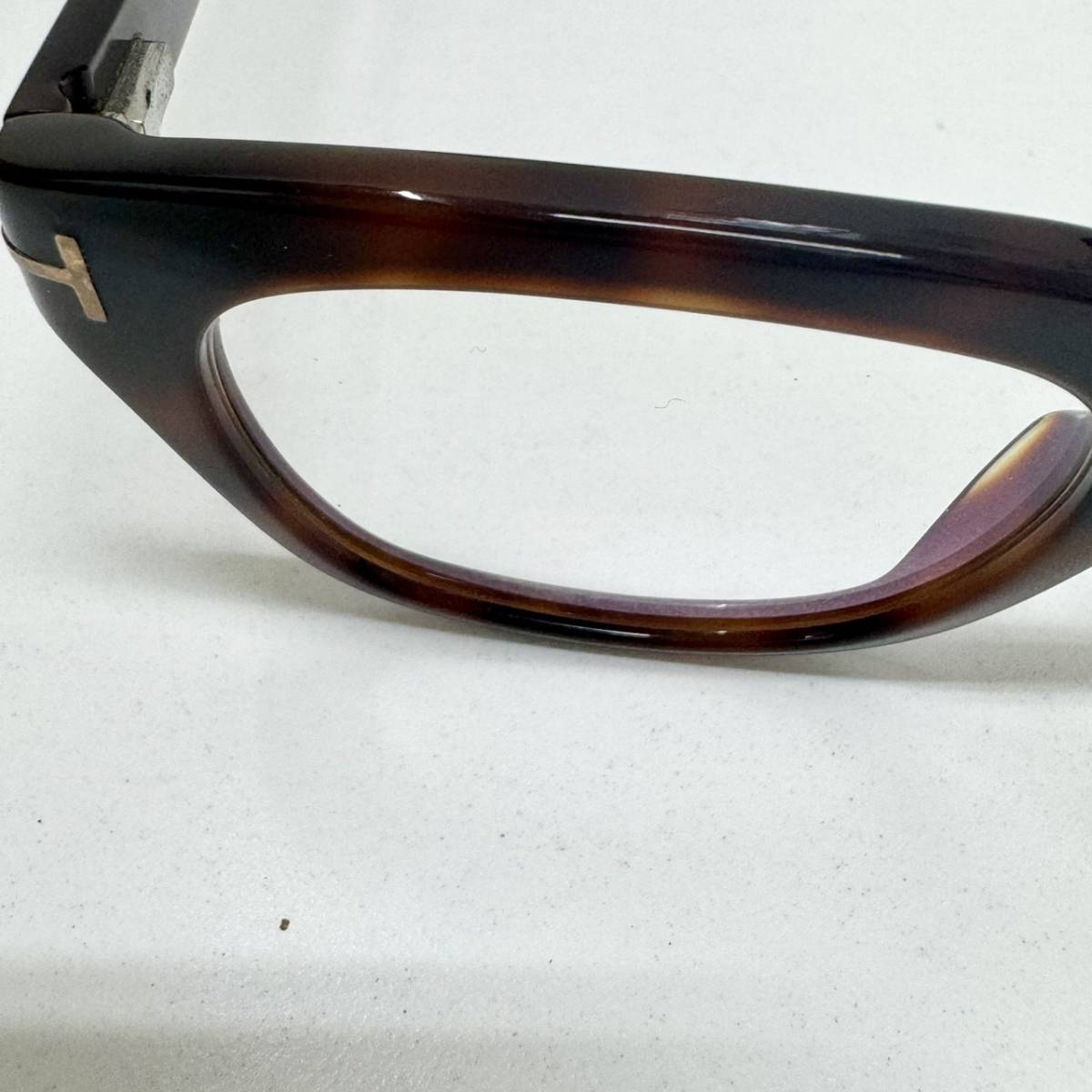 【EB-5018】1円～ TOMFORD トムフォード TF5178 052 50 21 145 ブラウン系 イタリア製 ケース付き メガネ サングラス 眼鏡 中古 保管品_画像3