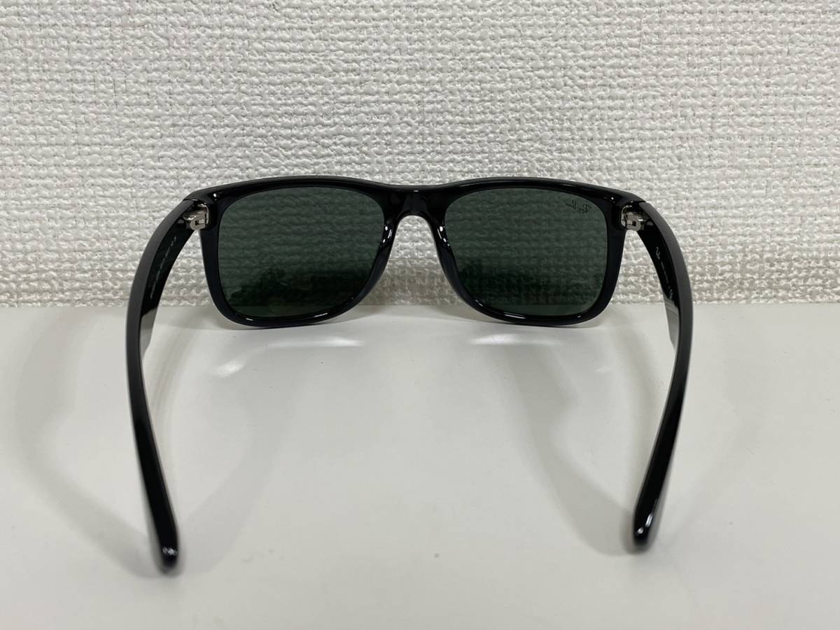 【F-13266】 Ray Ban サングラス RB 4 165-F JUSTIN 601/71 54□17 made in Italy レイバン ジャスティン ケース付き_画像6